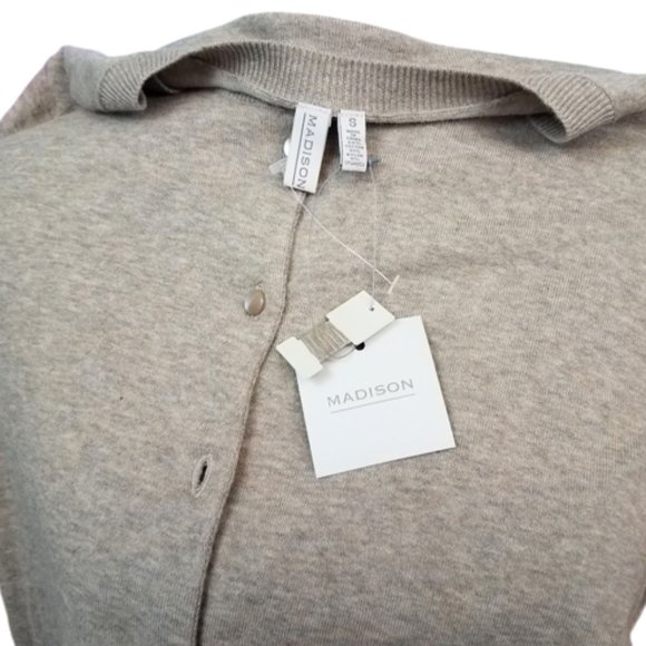 MADISON Button Down Mushroom Sweater Women's S - Picture 6 of 6